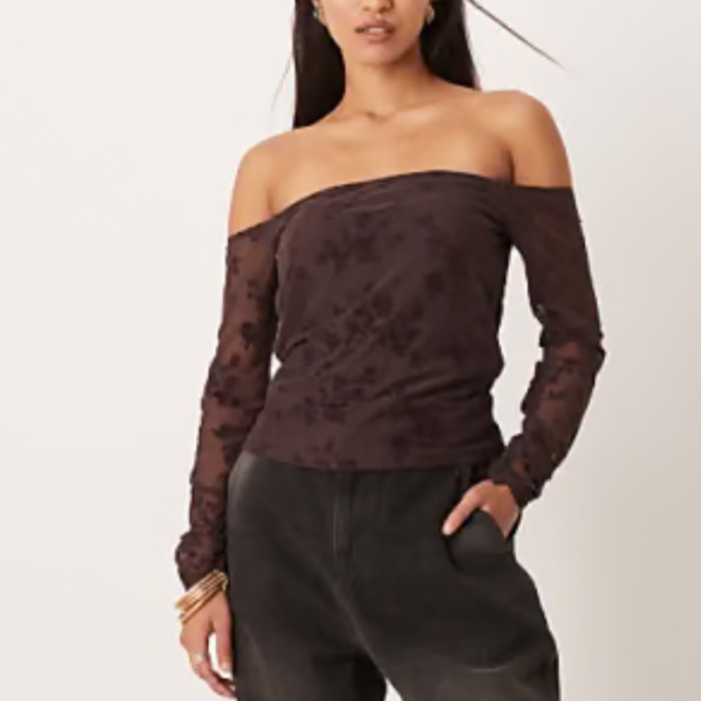Abercrombie & Fitch Plum Floral Blouse